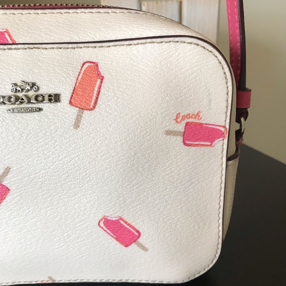 Coach Mini Camera Crossbody Bag With Popsicle Print - Picture 6 of 16